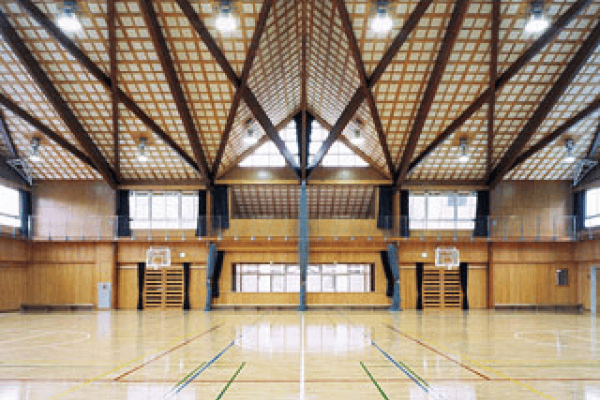 つくば市で活動する社会人バドミントンサークル「白鳥会竹園」の活動場所である柳橋小学校の画像